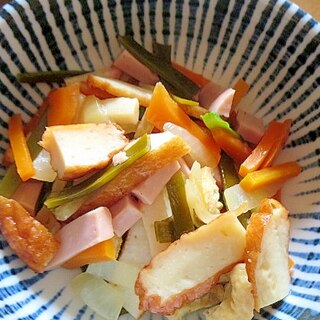 昆布と練り物の簡単炒め